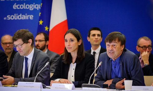 Photo de Brune Poirson et Nicolas Hulot