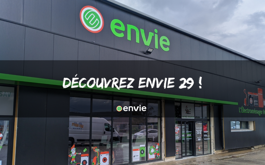 Photo de la devanture d'Envie 29 pour l'ouverture du magasin à Brest
