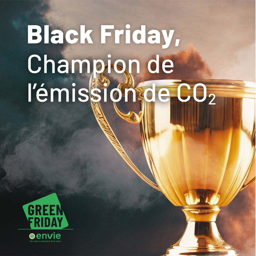 Visuel Carré, "Black Friday, champion de l'émission de CO2"