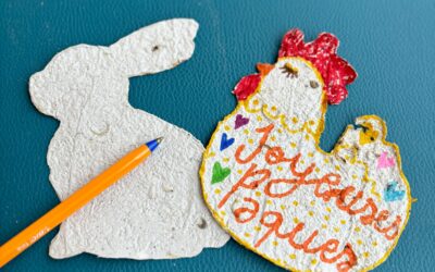 atelier ludique enfants création papier à germer