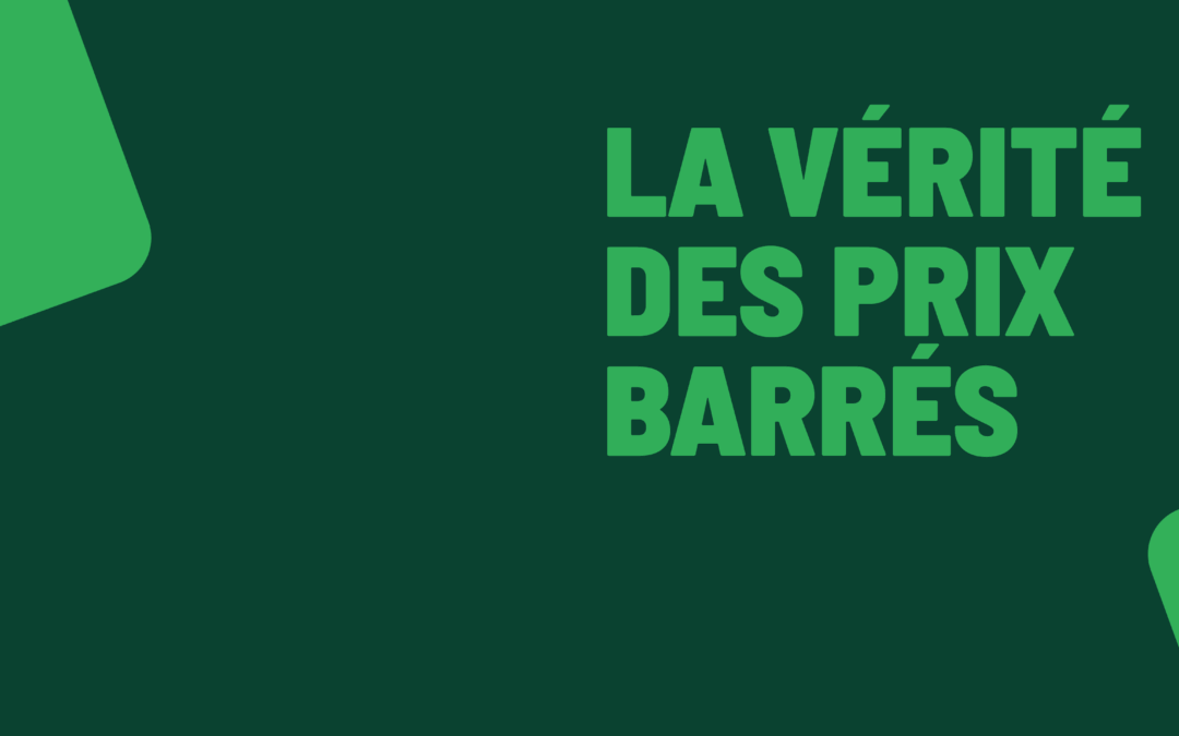 Texte "La vérité des prix barrés" - Green Friday